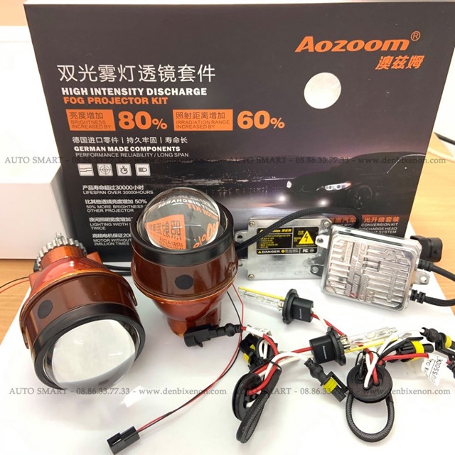 Bi gầm xenon Aozoom đồng bộ bi, bóng và ballast. Bảo hành 2 năm | BigBuy360 - bigbuy360.vn