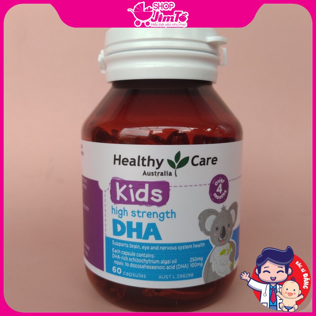 Viên Uống Kids DHA Healthy Care Bổ Sung DHA Cho Bé Lọ 60 Viên