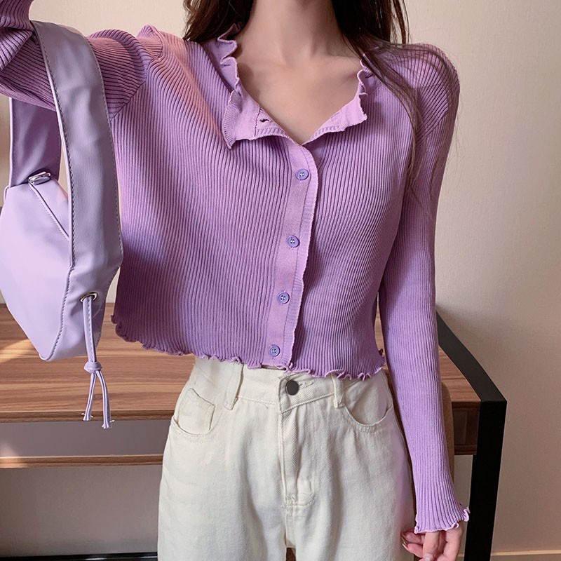 Áo Khoác Cardigan Dệt Kim Chống Nắng Kiểu Dáng Thời Trang Cho Nữ