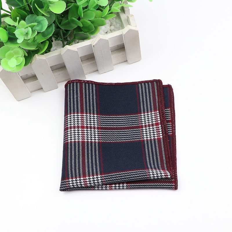 Khăn Tay Cotton Kẻ Sọc Caro Chất Lượng Cao Cho Nam