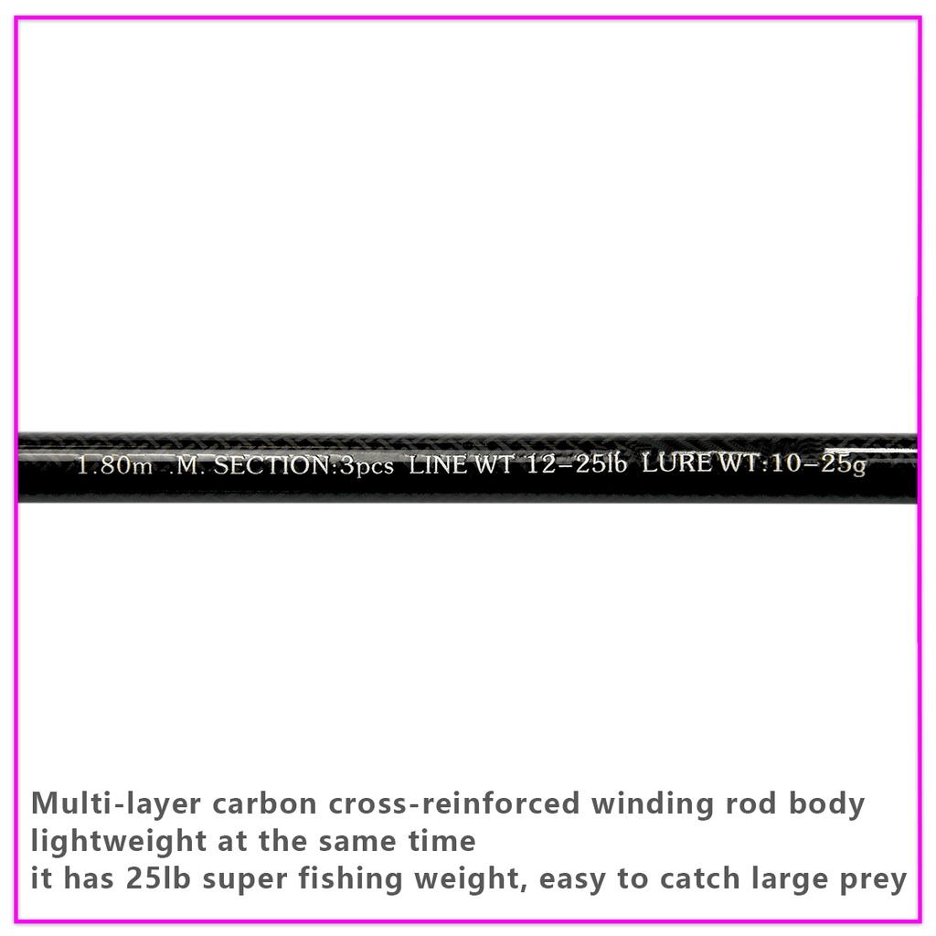 Cần Câu Cá Sợi carbon Siêu Nhẹ 1.8M / 2.1M / 2.4M / 2.7M / 3.0M