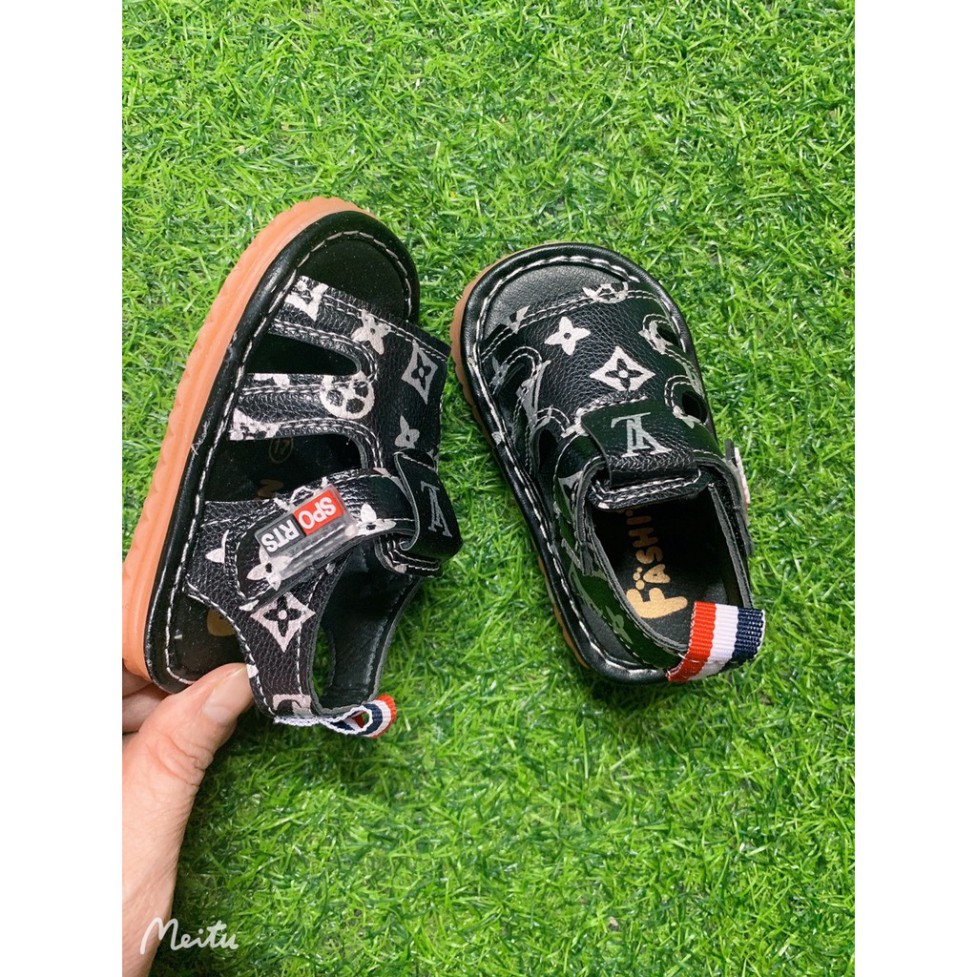 Giày SANDAL Tập Đi Cho Bé Trai Và Gái -Phát Tiếng Kêu- Đế Chống Trơn -Hàng Quảng Châu Cao Cấp (2030)