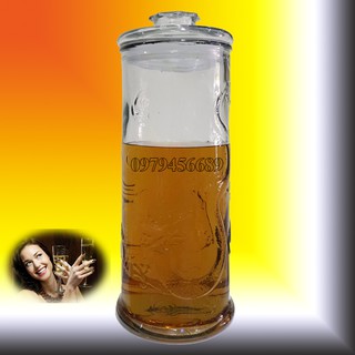 Bình ngâm rượu thủy tinh trụ rồng 25 lít không vòi