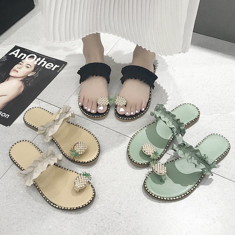 Dép Nữ Xỏ Ngón Hình Trái Dứa Size 35-41