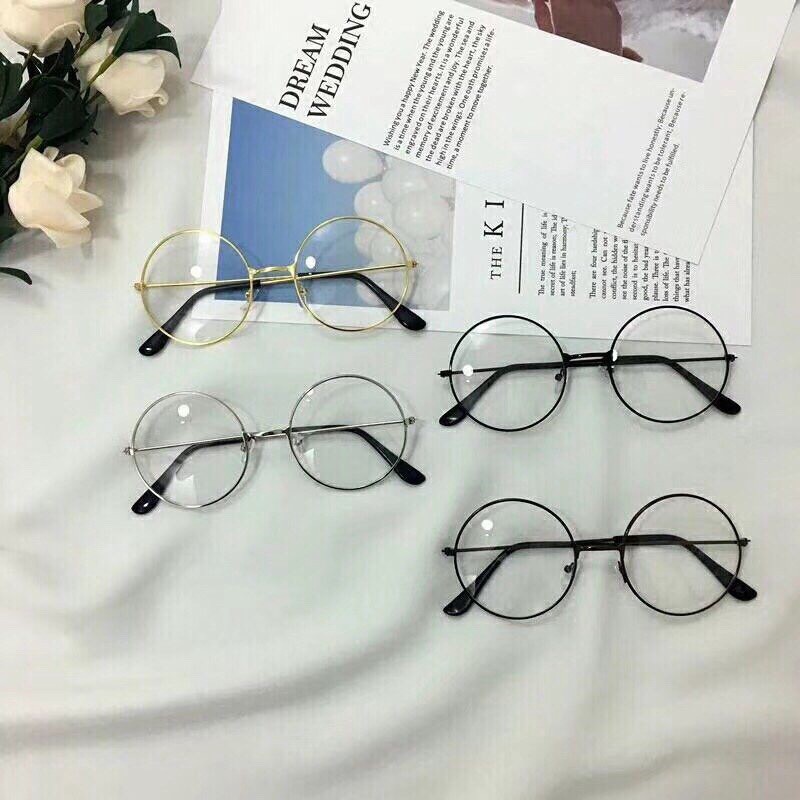 [HÀNG HOT] MẮT KÍNH NGỐ UNISEX TRÒN XOE NOBITA NHIỀU MÀU ❤️ Gọng kính unisex oval nhiều màu AH170 | BigBuy360 - bigbuy360.vn