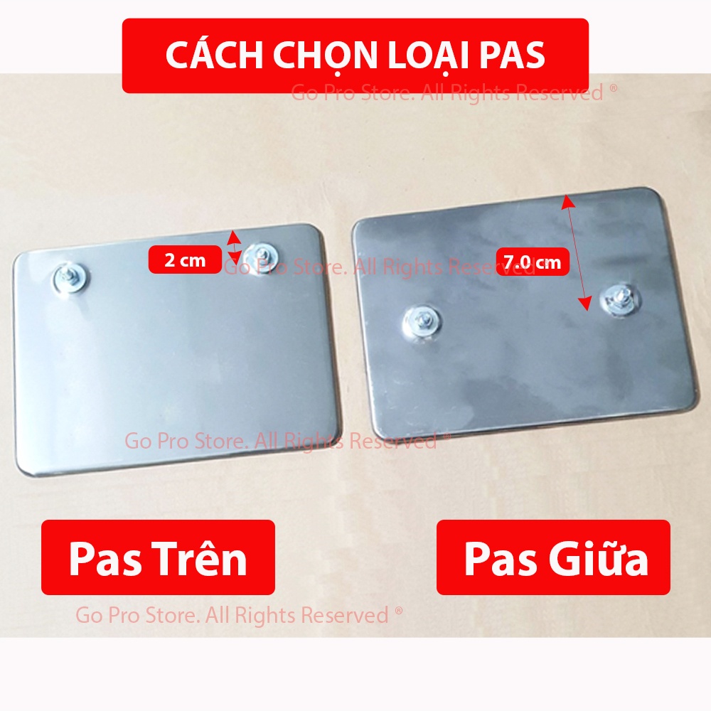 [CHÍNH HÃNG] Bộ Khung Biển Số Xe Máy Inox A