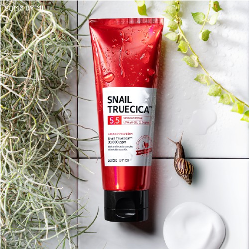 Sữa rửa mặt  dưỡng ẩm và phục hồi da SOME BY MI SNAIL TRUECICA MIRACLE REPAIR LOW pH GEL CLEANSER 100ml