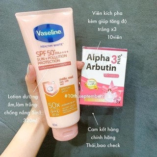 Viên Bột Kích Trắng Da Alpha Arbutin 3 Plus