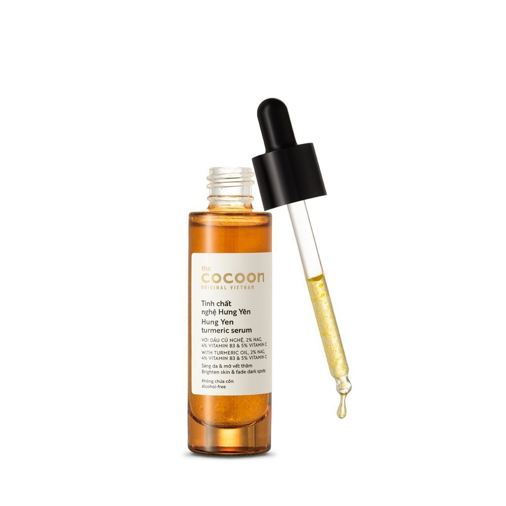 Serum COCOON Nghệ Hưng Yên Tinh Chất sáng da &amp; mờ vết thâm - COCOON Hung Yen Turmeric Serum 30ml