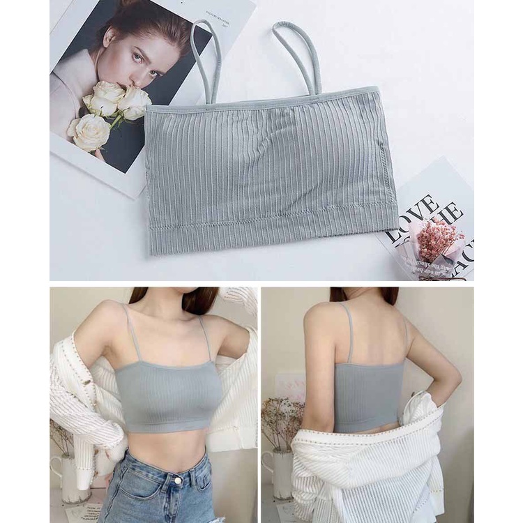 🦋 SIÊU PHẨM HOTGIRL 🦋 SÉT ÁO ỐNG YẾM 2 DÂY CROPTOP SIÊU HÓT 2 KIỂU CỘT NƠ VÀ KÈM ÁO LÓT SL