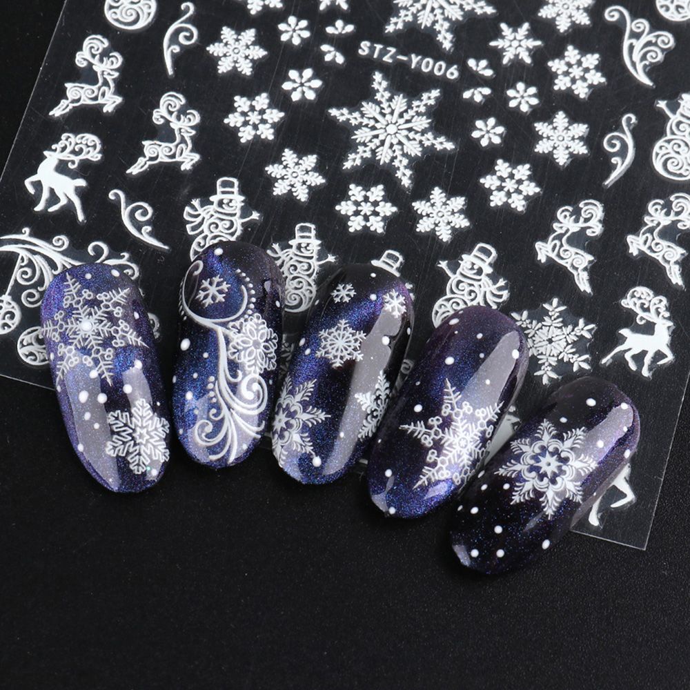 [Hàng mới về] Miếng dán trang trí móng tay nhiều hình tùy chọn dạ quang 3D DIY