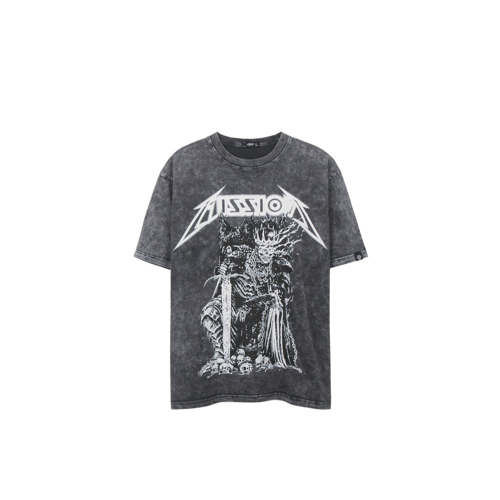 Áo Thun Mission Màu Xám Acid Washed