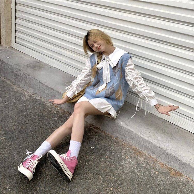 Áo Len Gile Nữ Dệt Kim Chất Đẹp Dày Dặn Dáng Rộng Phong Cách Hàn Quốc mẫu thời trang mới nhất 2021_K5M2 | BigBuy360 - bigbuy360.vn