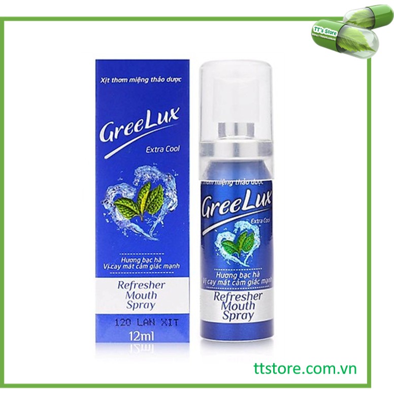 Xịt Thơm Miệng Thảo Dược GREELUX [Chai 12ml] Extra Cool / Fresh Mint Cool [Grelux, greenlux, greelus]