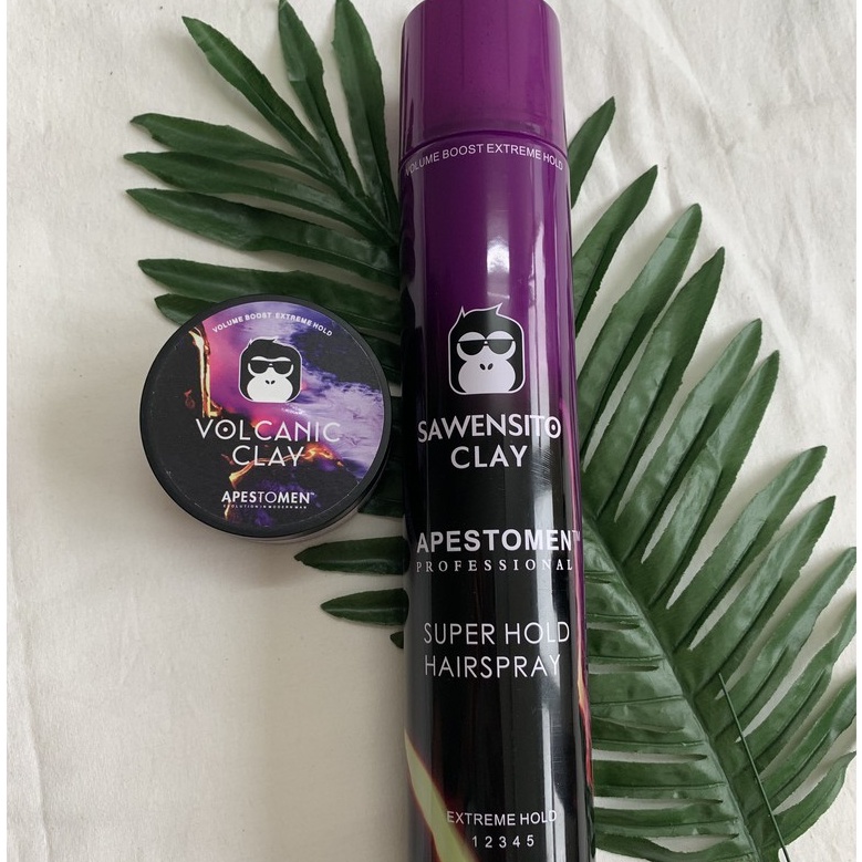 Combo gôm xịt tóc, sáp cứng tạo kiểu giữ nếp cao