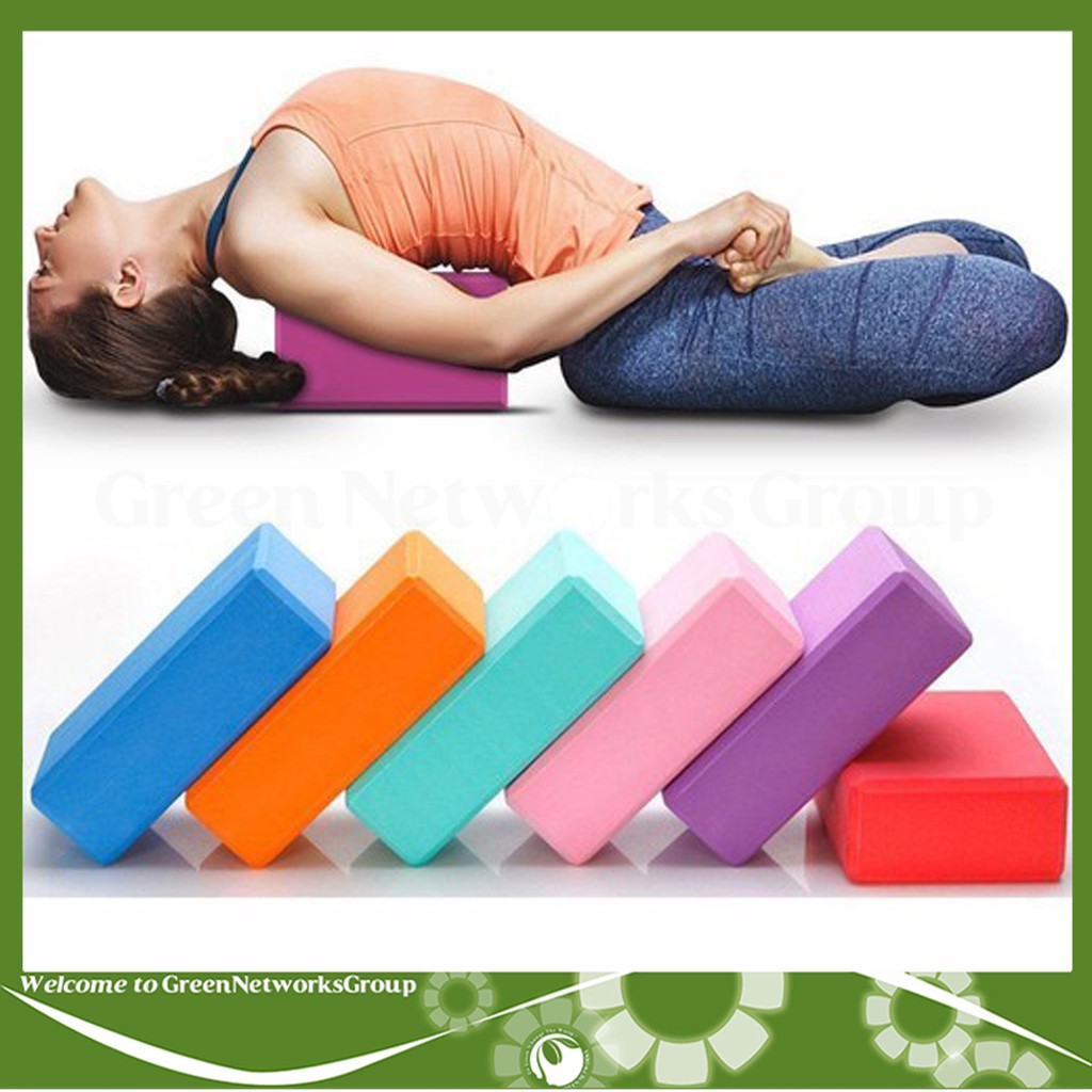 Gạch tập Yoga EVA cao cấp hỗ trợ tập luyện - Yoga Block Greennetworks ( 1 Cái )