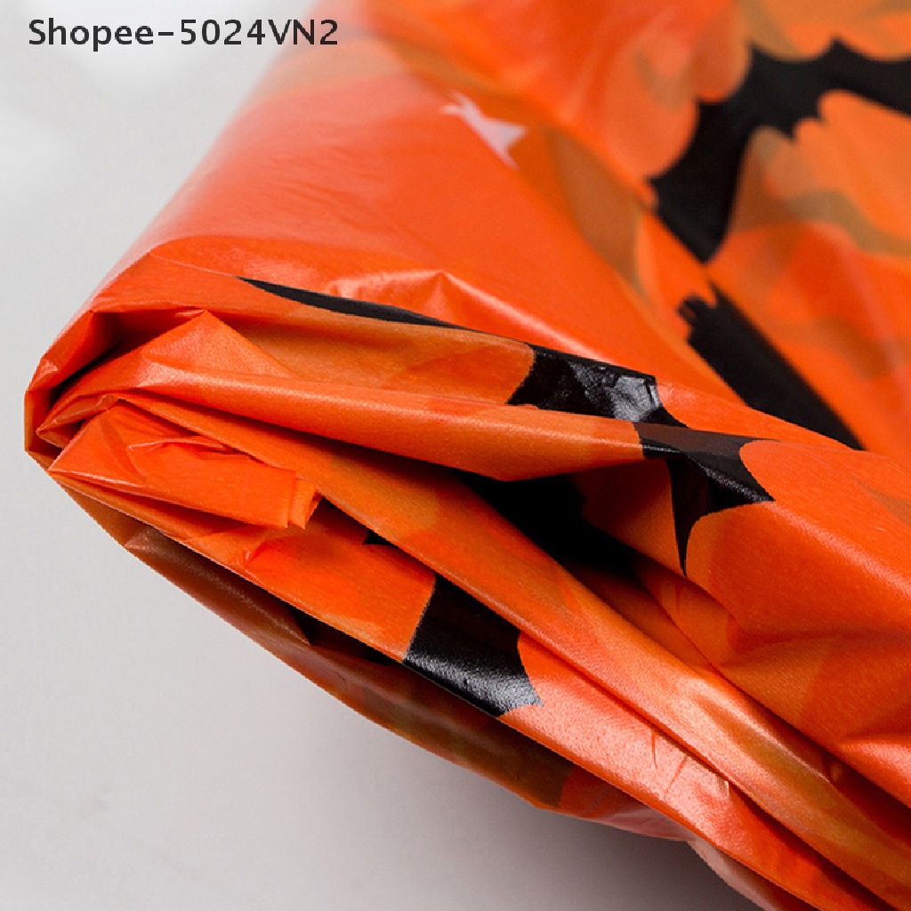 Khăn Trải Bàn Hình Chữ Nhật Bằng Nhựa Chống Nước Dùng Một Lần Phong Cách Halloween
