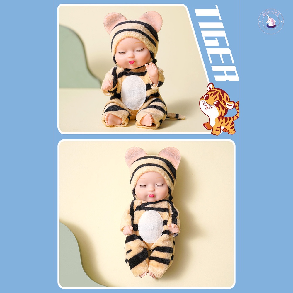 Đồ Chơi Búp Bê Em Bé Đang Ngủ Mini Dễ Thương Dùng Làm Quà Tặng Sinh Nhật Cho Bé