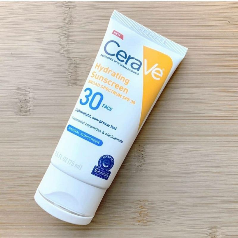 Kem Chống Nắng CeraVe Mineral Sunscreen Lotion for Face with Zinc Oxide SPF 30