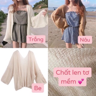 Áo len cadigan mỏng hàng Quảng Châu đẹp