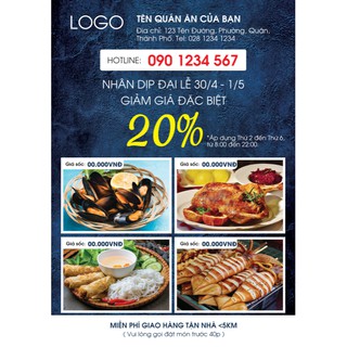 TOSAN - in 40 - 2000 tờ rơi A5 - giấy C150 đẹp rẻ, mực bền màu