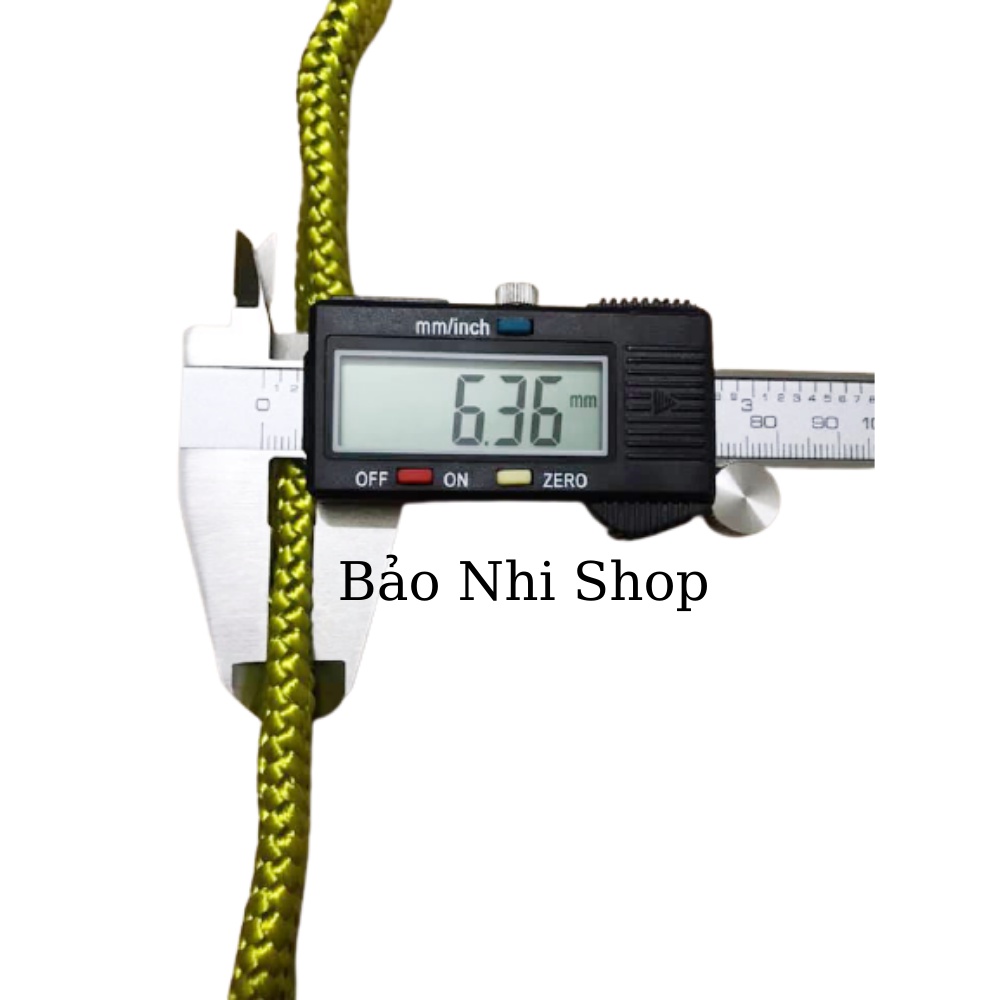 Dây dù xanh bóng cao cấp - Bản 2,2cm , dày 0,6cm - dài 5 mét
