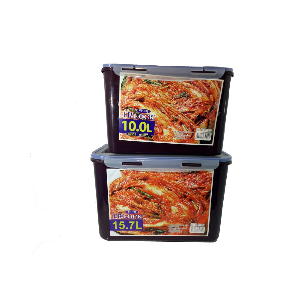 Hộp Nhựa Đựng Kim Chi Có Nắp bấm Hàn Quốc  7.5L-10L-15.7L