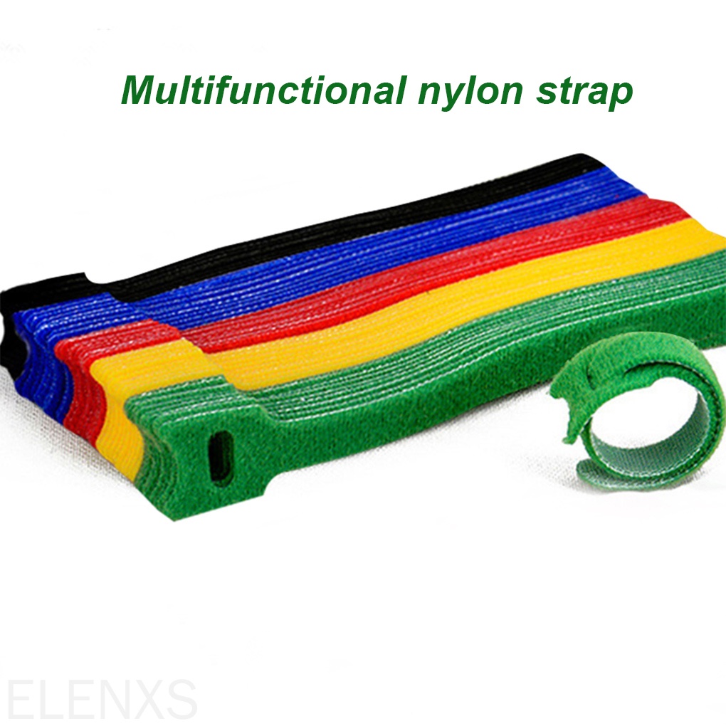 Bộ 50 Dây Buộc Cáp Điện Thoại Bằng Nylon Có Thể Điều Chỉnh Và Tái Sử Dụng