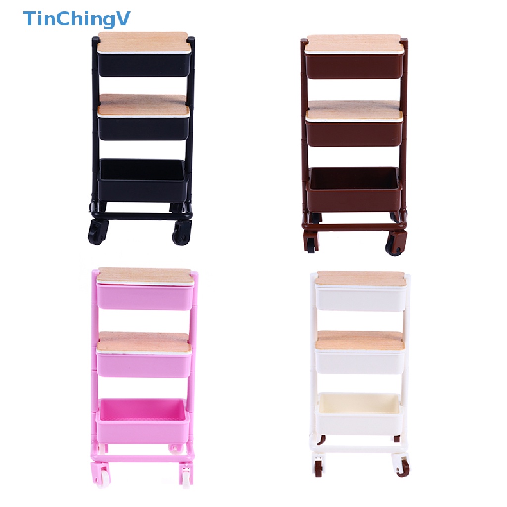 [TinChingV] Xe Đẩy Đựng Đồ Chơi Trang Trí Nội Thất Nhà Búp Bê 1: 12