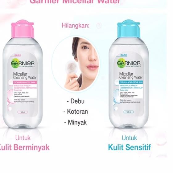 (Hàng Mới Về) Nước Tẩy Trang 3.3 Garnier Micellar 125ml Biphase 100ml Màu Hồng Xanh Dương