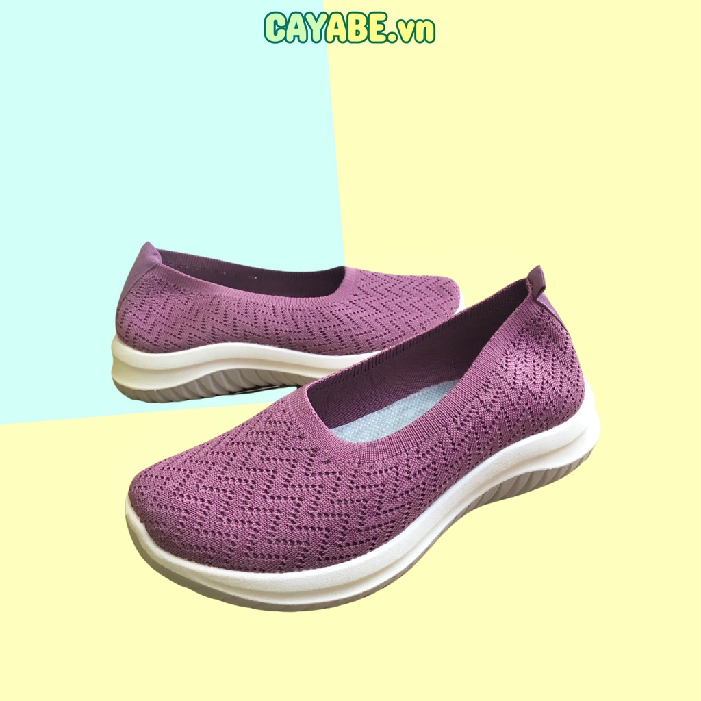 Giày slipon Cayabe màu hồng tím