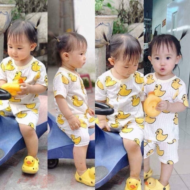 Bộ cộc cotton giấy cho bé 0-14 tháng tuổi