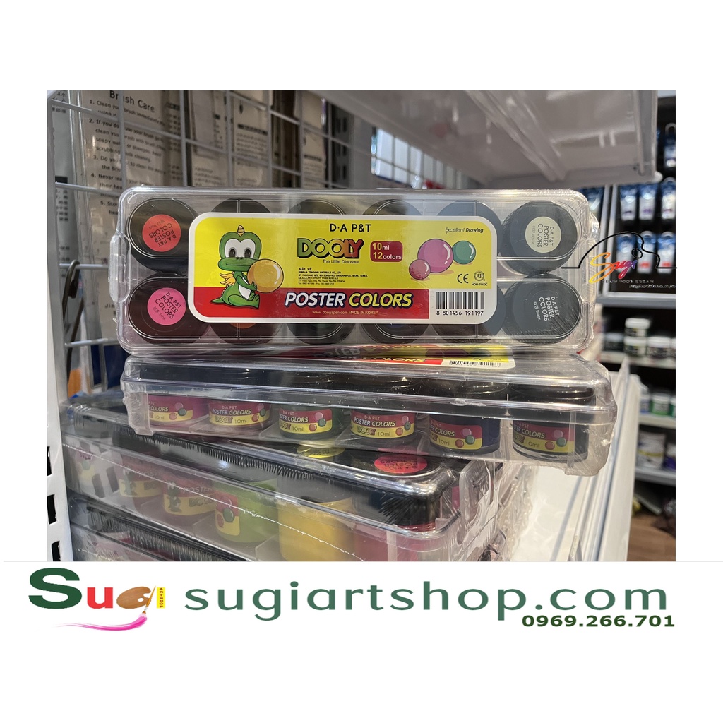Màu Poster Dooly 12 màu  Màu nước Dooly