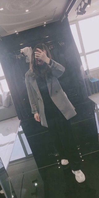 ÁO BLAZER CARO DÁNG DÀI ULZZANG (feedback) | BigBuy360 - bigbuy360.vn