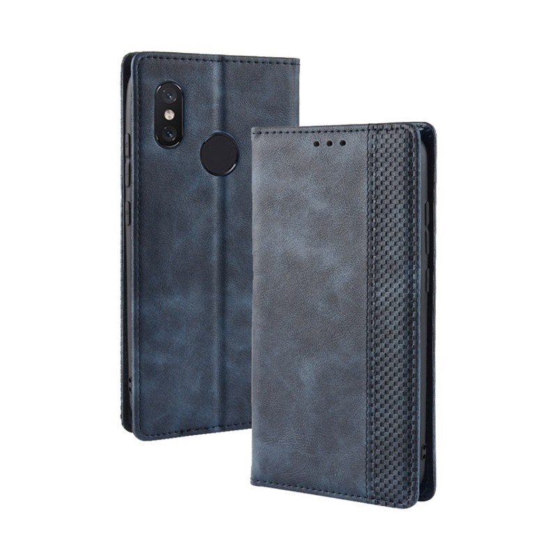 Bao da điện thoại dạng ví trơn cho Xiaomi Mi 8