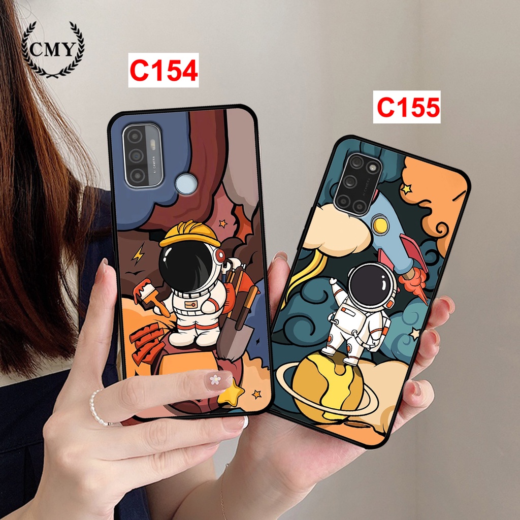 Ốp lưng Oppo A52 - A92 - A53 in hình vũ trụ ngân hà, phi hành gia. ốp oppo rẻ bền đẹp.