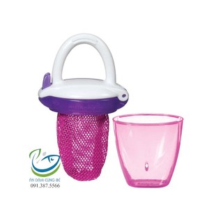 Túi ăn chống hóc có nắp munchkin màu tím