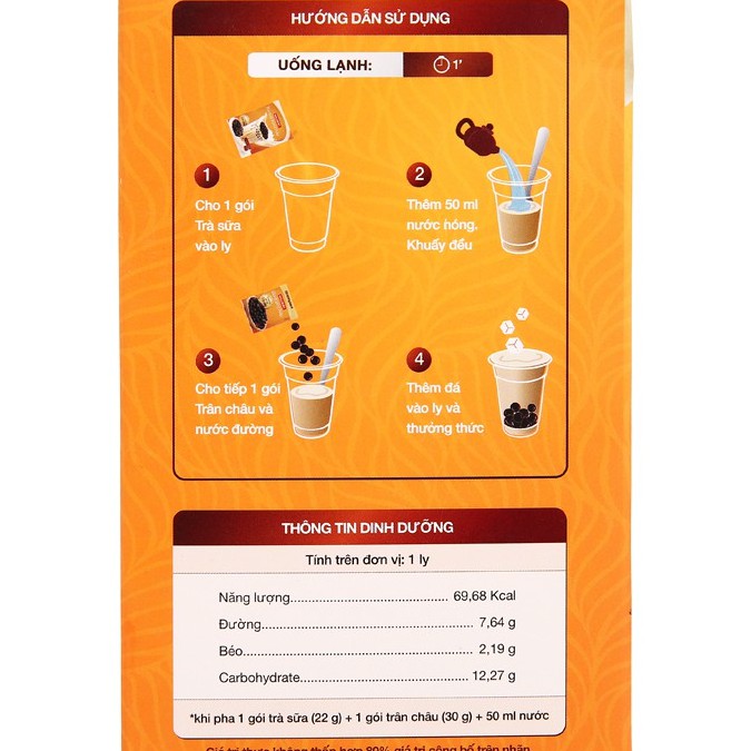 HỘP 5 COMBO TRÀ SỮA TRÂN CHÂU HILLWAY, KÈM GÓI TRÂN CHÂU