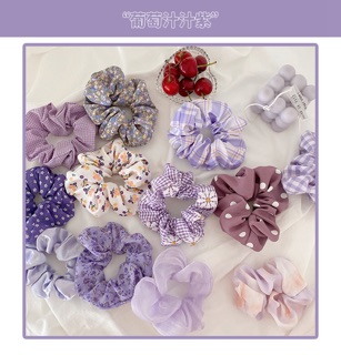 (CÓ SẴN) Cột tóc vải Scrunchies nhiều họa tiết