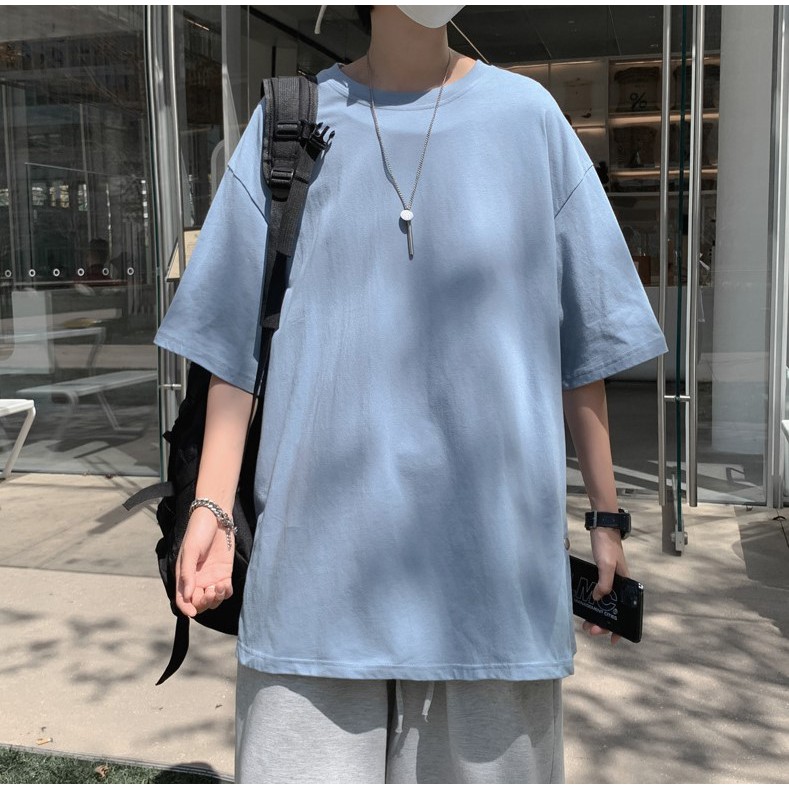 (CÓ VIDEO) ÁO THUN XẺ TÀ BASIC UNISEX THOÁNG MÁT CHẤT COTTON FORM RỘNG OVERSIZE | BigBuy360 - bigbuy360.vn