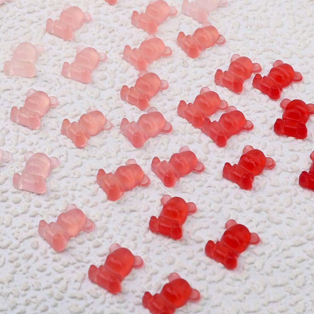 Phụ Kiện Trang Trí Móng Tay Hình Gấu 3D Nhiều Màu Sắc Sáng Tạo|Phụ Kiện Trang Trí Móng Tay Hình Gấu Dễ Thương