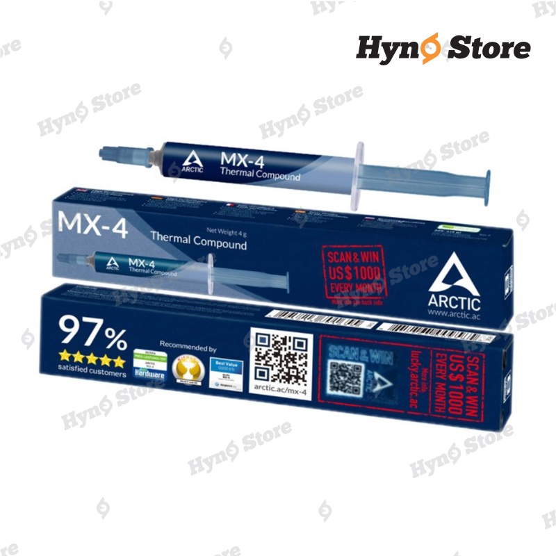 Keo tản nhiệt PC Arctic MX4 4g mẫu 2021 v2 Tản nhiệt nước custom - Hyno Store