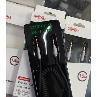 CÁP ÂM THANH 2 ĐẦU JACK CẮM 3.5mm DÂY XOẮN TIỆN LỢI DÀI 1.5M UNITEK YC922