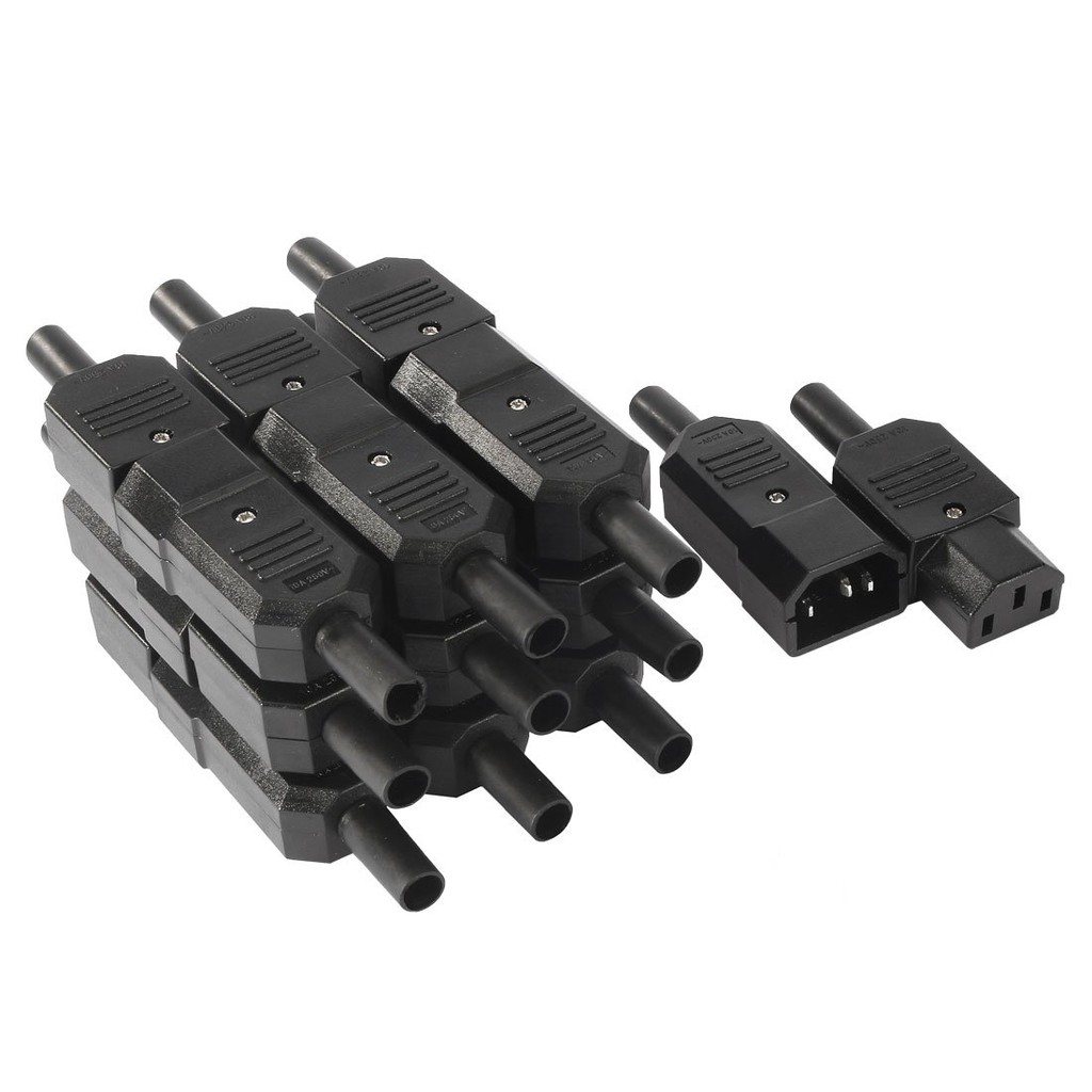 Bộ 10 cặp Phích cắm C13 - C14 Đực và Cái