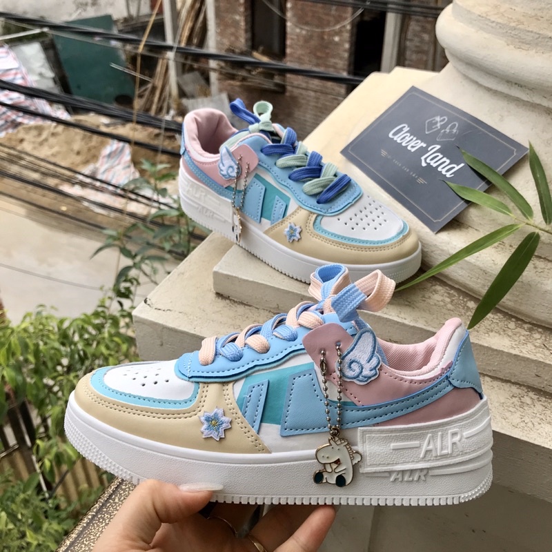 (ảnh,video thật)GIÀY THỂ THAO STICKER SẮC MÀU, GIÀY THỂ THAO NHIỀU MÀU STICKER