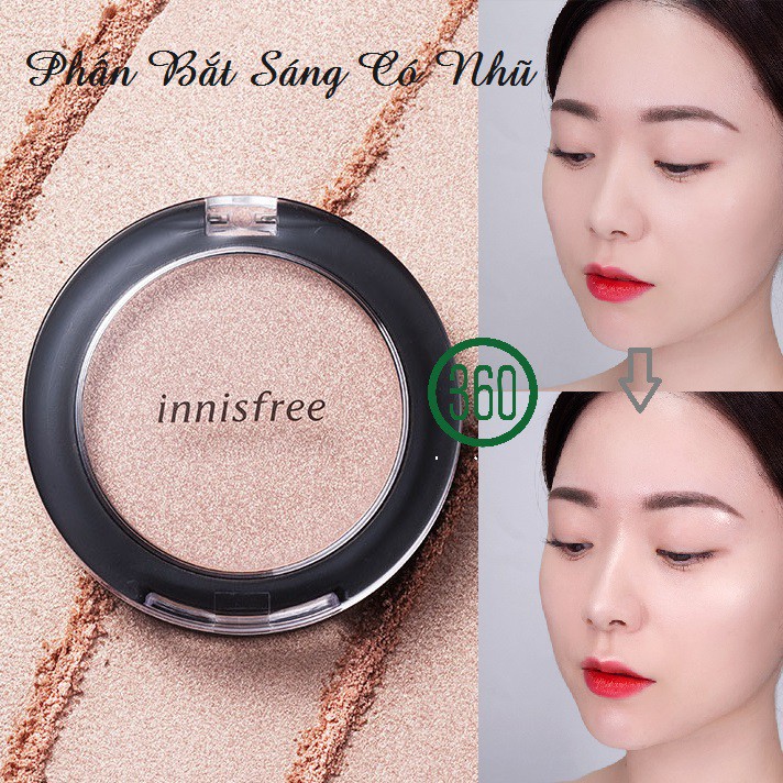 Phấn Bắt Sáng Có Nhũ Nhẹ Innisfree Aurora Shimmer Highlighter 6g