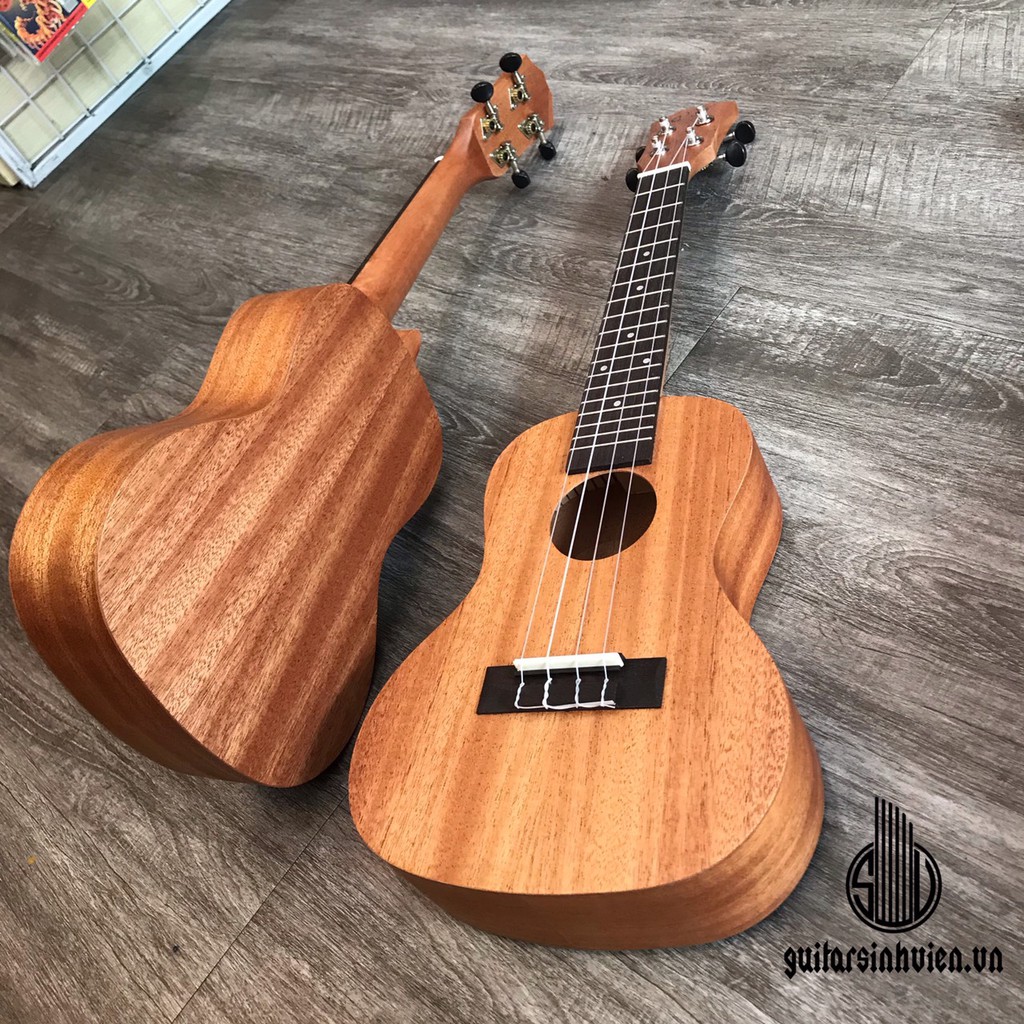 ĐÀN UKULELE GỖ CONCERT GIÁ RẺ TẶNG KÈM PHỤ KIỆN CHO NGƯỜI MỚI TẬP