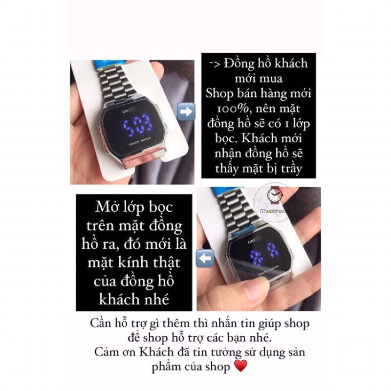 [ HCM giao hoả tốc ] Đồng hồ nam nữ LED cảm ứng A159 | BigBuy360 - bigbuy360.vn