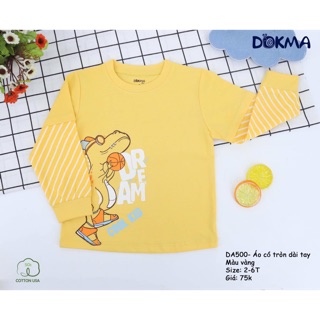 Áo dài tay mỏng Dokma cho bé trai/gái 2-6 tuổi