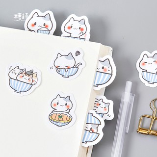 Bộ sticker/ Hình dán Mèo Dễ Thương (45 Hình)